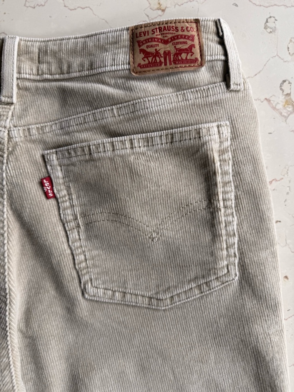 Levi's® Superlow Bootcut Corduroy Tan Brown 30/32 PC9 A4679